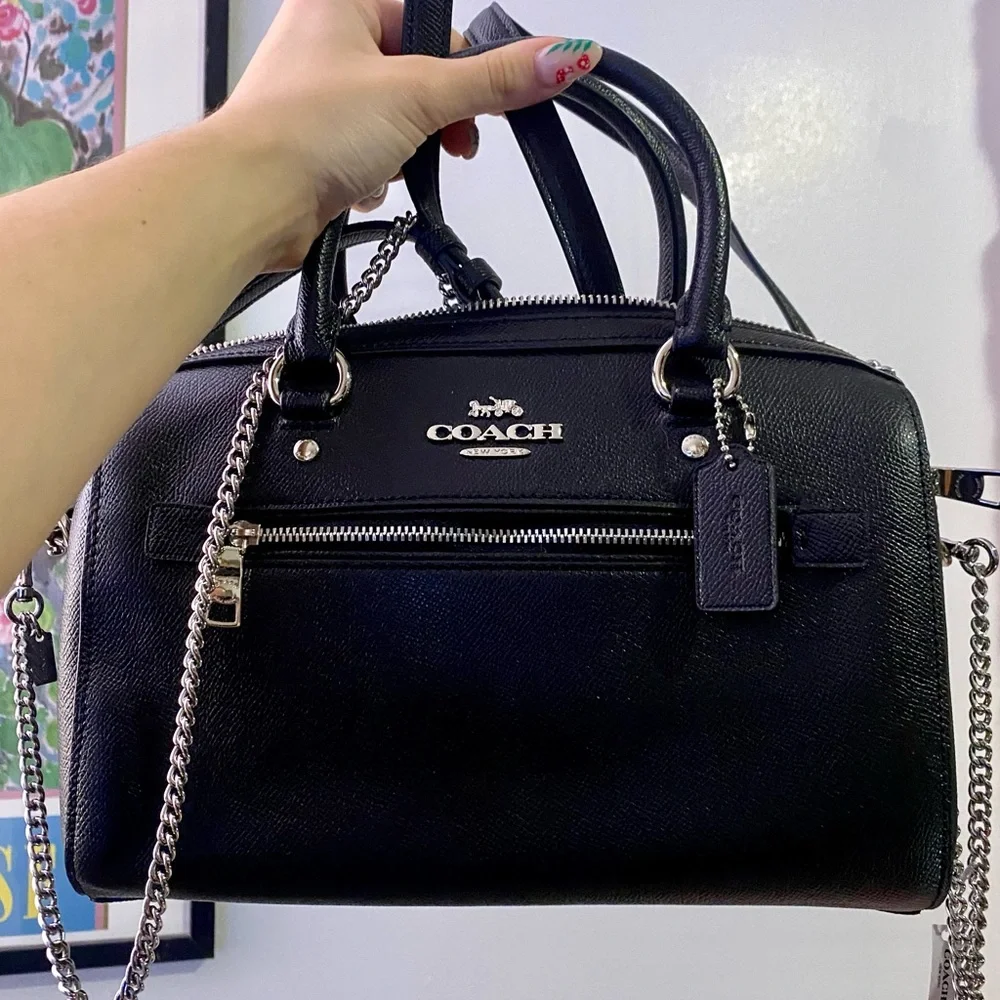 Beautiful brand new black coach bag. - Picture 1 of 6